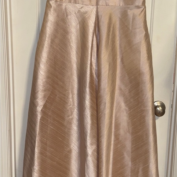 Alfred Sung Dupioni V-neck Evening Gown Blush/Pastel Pink Size 12. EUC. Pockets - Picture 6 of 12